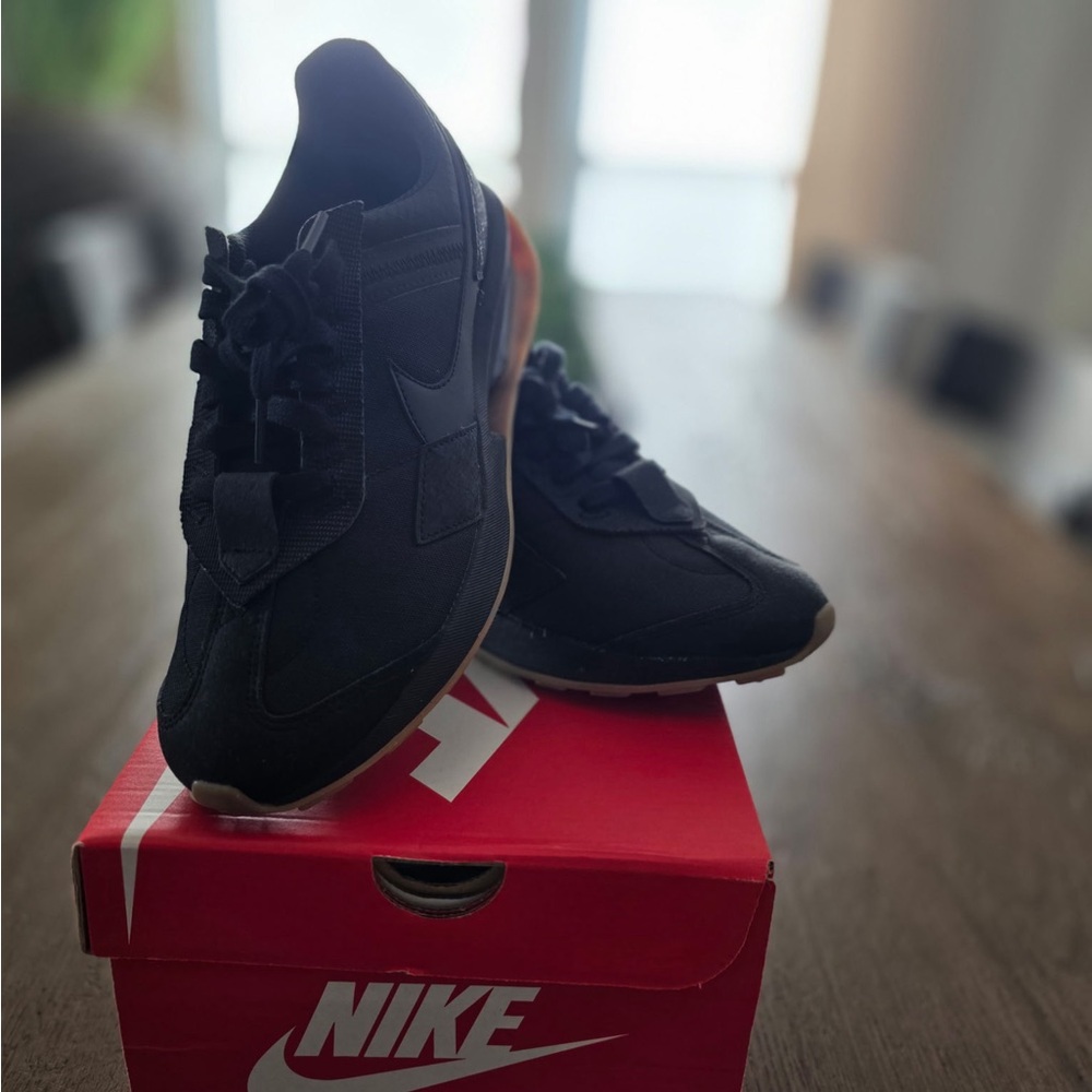 Nike Black Suede Sneakers Sleek Design